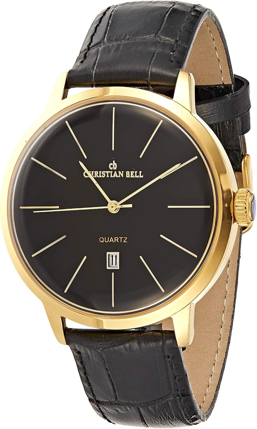 Christian Bell Women's Black Dial Leather Band Watch 1902 Buy Online at Best Price in UAE