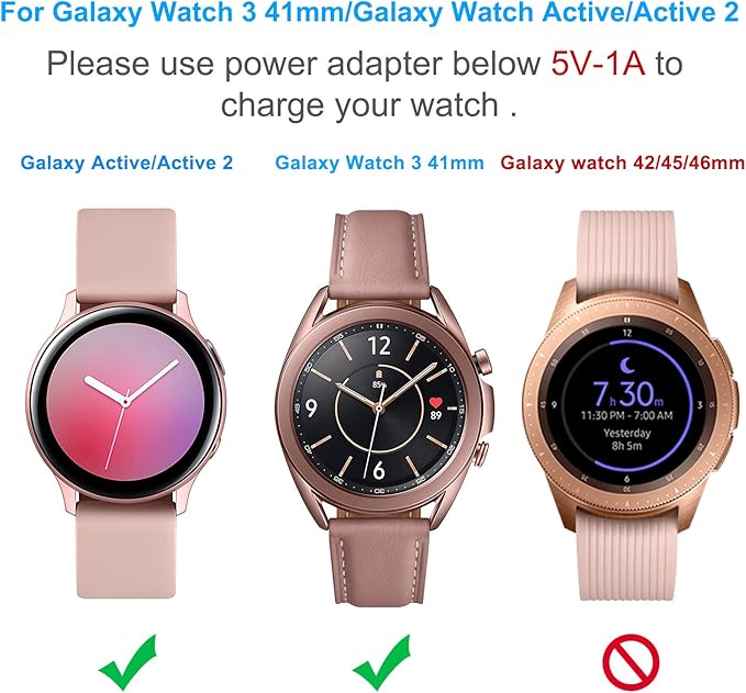 Amazon Com Charger Stand For Samsung Galaxy Watch Active 40mm Galaxy Active 2 40mm 44mm Galaxy Watch 41mm Replacement Charging Cradle Dock For Galaxy Active Watch Sm R500n And Galaxy Active 2 Smartwatch Home Audio