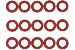 15PCS Drain Screw Gaskets for Yamaha Outboard 4 Stroke, 90430-08021-00 90430-08003 Outboard Lower Unit Seals Oil Drain Gasket for Outboards, Replacement Washer by KeeRoarin