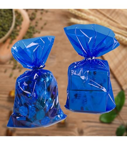 Red Stripes Snowman Cellophane Bags - 5\" X 11 Unique...