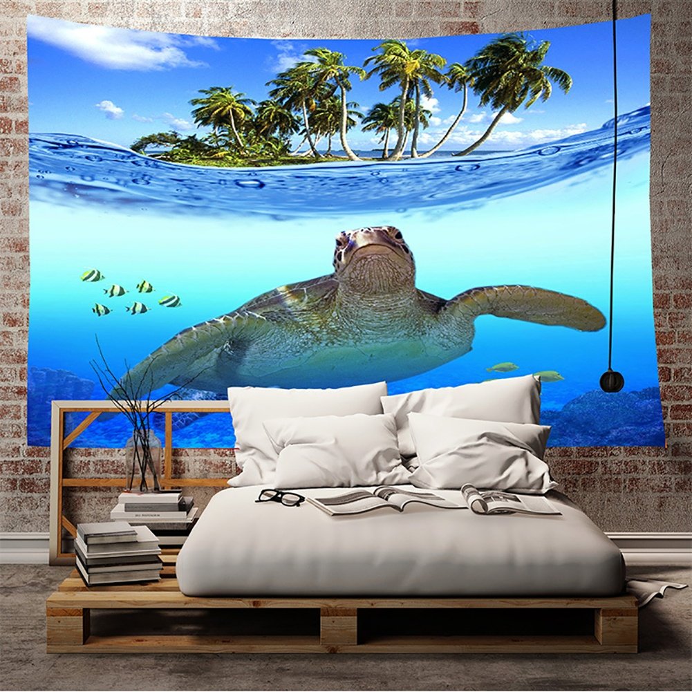 Hjer Ukiyoe Lune Fond Decoration Tapisserie Mur Tapisserie Boheme Mur Tenture Tapisserie Murale Mur Art Mur Decor Plage Tapisserie Coucher De Soleil Tapisserie Indien A 59x 51 Tapisseries Ameublement Et Decoration