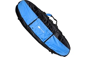 Wave Tribe Hemp Surfboard Travel Bag - Mini Simmons, Shortboard, Longboard Surfboard Bag, 20mm Padding, YKK Zipper, Multiple Pockets, Keeps Boards Cool, Easy Carry Straps, Rated as Best by ESPN
