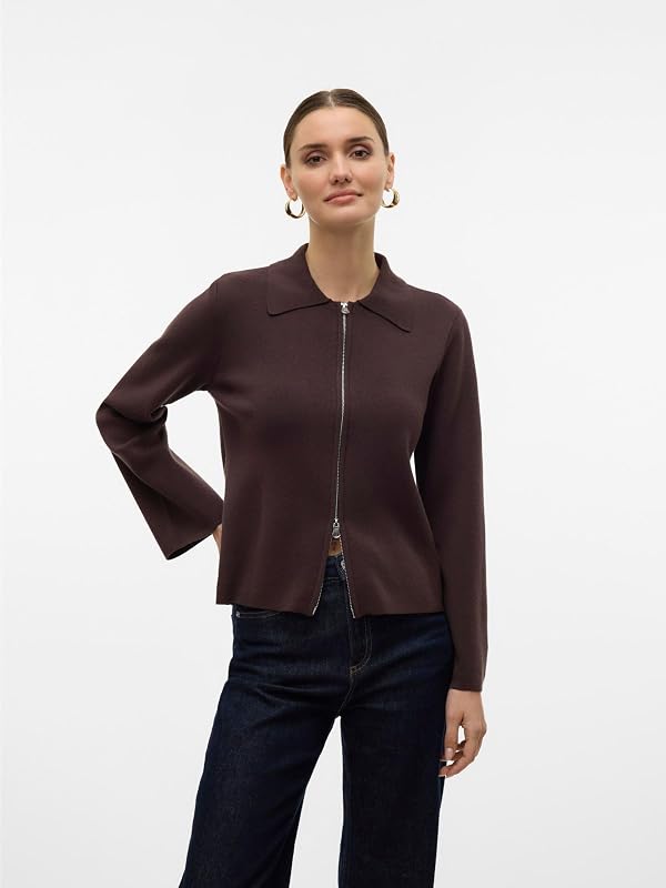 Cardigan da Donna Awhanna LS Knit Noos, Torta al Cioccolato, M, Torta al Ci, M