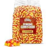 Bulk Candy Corn Candy 2 Pound Bag - Classic Sweet Chewy Tri-Color Autumn Treats for Halloween Parties, Buffets, Fall Events &amp; Decoration