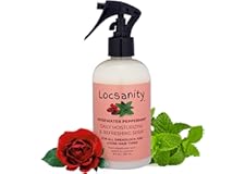 Locsanity Daily Moisturizing Refreshing Spray for Locs, Dreadlocks - Rose Water and Peppermint Hair Scalp Moisturizer, Dreadl