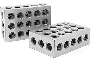 WEN 10423 3 X 2 x 1-Inch Steel-Hardened Precision 123 Blocks, Two Pack
