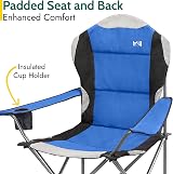 Trail Kestrel Deluxe Camping Chair with High Back and Cup Holder (Blue) view 5