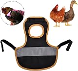 Pratvider Chicken Saddle Hen Poultry Apron Elastic Strap Protection Suit Black view 3