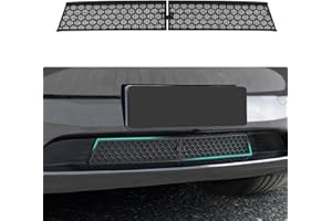 REFORM DESIGN Front Grill Mesh Insert Compatiable with Tesla Model Y, Air Vent Cover Guard Replacement for Tesla Model Y Accessories 2020-2024, Black(NOT FIT 2025 2026 JUNIPER)