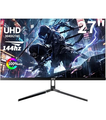 Amazon.com: LXZ 27 inch Monitor 4K UHD 144Hz Gaming Monitor – IPS