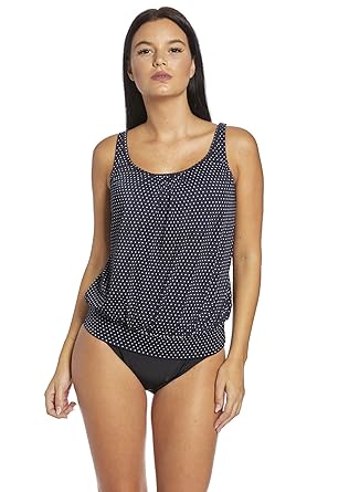 Octopus Elegante, Figurumspielende Damenmode/Neckholder/Bandeau Push Up Tankini mit Slip/Badeanzug f5119