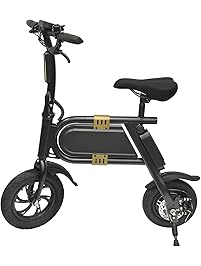 Kingsports Foldable Electric Bicycle with 10 Mile Range, Collapsible Frame and Handlebar Display
