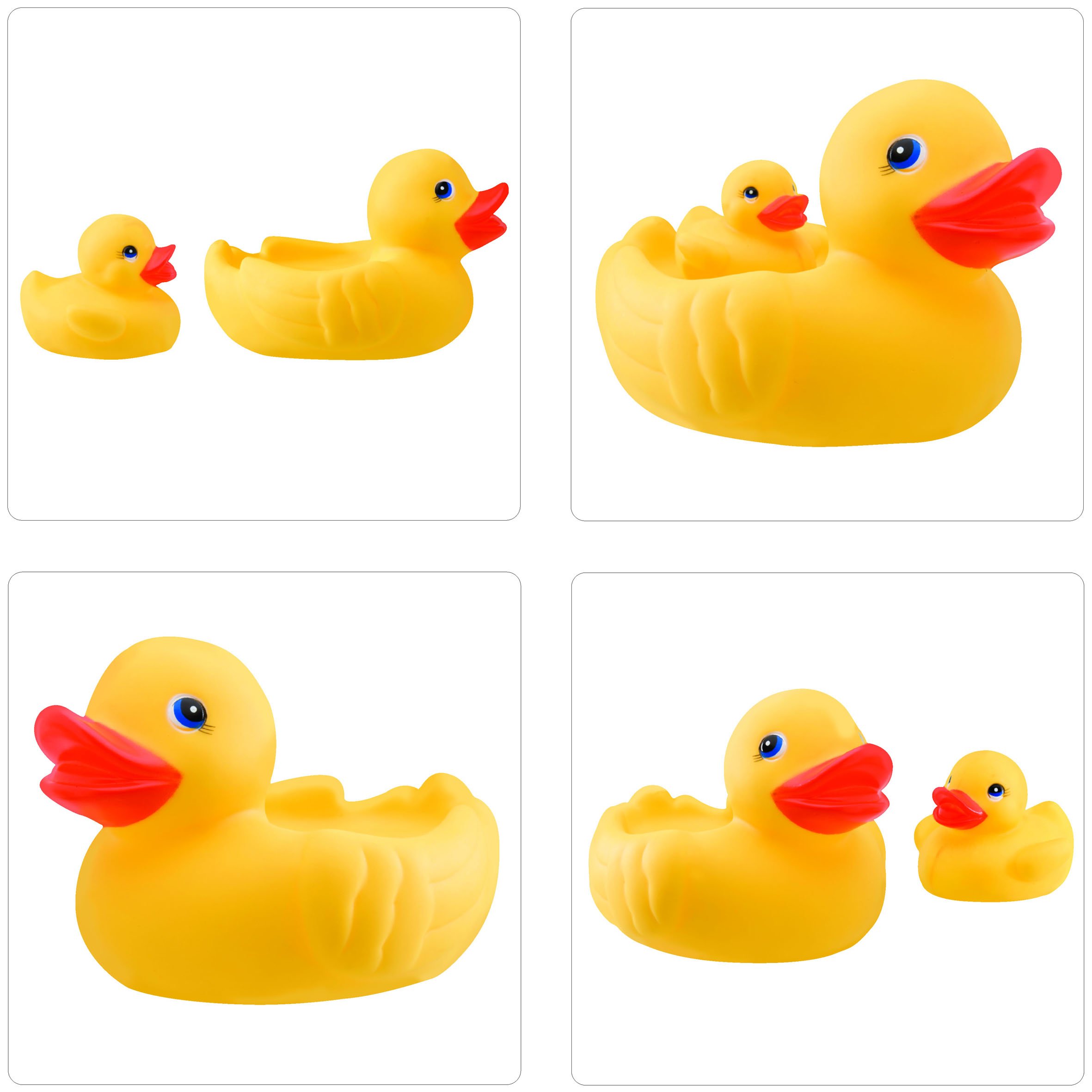 Plage Wall tiles stickers, Bath duck, 4 Sheets, each 14,5 x 14,5 cm