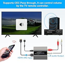 XPTSFDU HDMI ARC Adapter 4K60Hz HDMI ARC Audio