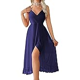 ALCEA ROSEA Women's Sexy Lingerie Sheer Mesh Babydoll Sleepwear V Neck Sleeveless Chemise Long Nightdress Nightgowns 3806