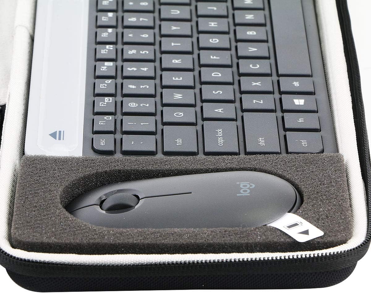 Khanka Hard Travel Case For Logitech MK470 Slim Wireless Keyboard and Mouse Combo. (Case only), Black, Case for keyboard-mouse comb - Image 5