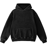Dnzzs Acid Wash Hoodie Super Soft Sweatshirt for Mens Pullover Oversized Men's Fashion Hoodies & Sweatshirts Vintage Tops