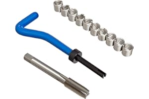 E-Z Lok EK31010 Helical Threaded Insert Kit, 304 Stainless Steel, 3/8"-24 Thread Size, 0.375" Installed Length (Pack of 10)