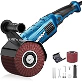 LDHTHOPI 1800W Burnishing Polishing Machine, 110V Handheld Electric Stainless Steel Polisher, 8 Variable Speed, 3100RPM for M