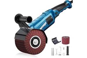 LDHTHOPI 1800W Burnishing Polishing Machine, 110V Handheld Electric Stainless Steel Polisher, 8 Variable Speed, 3100RPM for M
