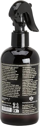 Dear Barber Sea Salt Spray for Hair Men 250ml XL Texturising Matte Finish view 7