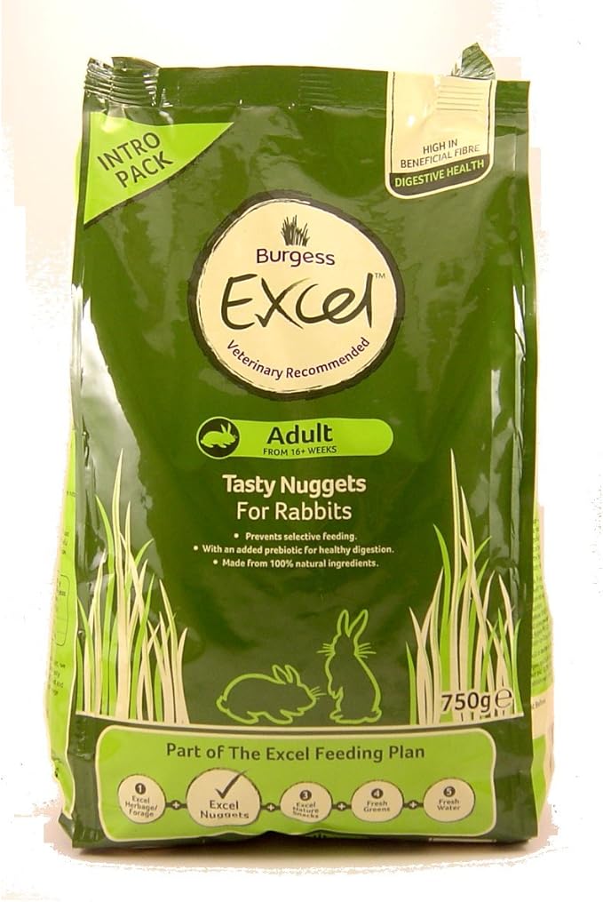 Burgess Excel Adult Rabbit Food Nuggets, 750g Amazon.co.uk Garden