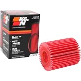 K&amp;N Oil Filter: 20,000 Mile Engine Protection, High Efficiency, HP-7023 | Compatible with Select 2006-2026 LEXUS/TOYOTA (See Product Description for Select Models)