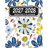 2027-2028 Monthly Planner: Two Year (January 2027 through December 2028) with Holidays and Inspirational Quotes