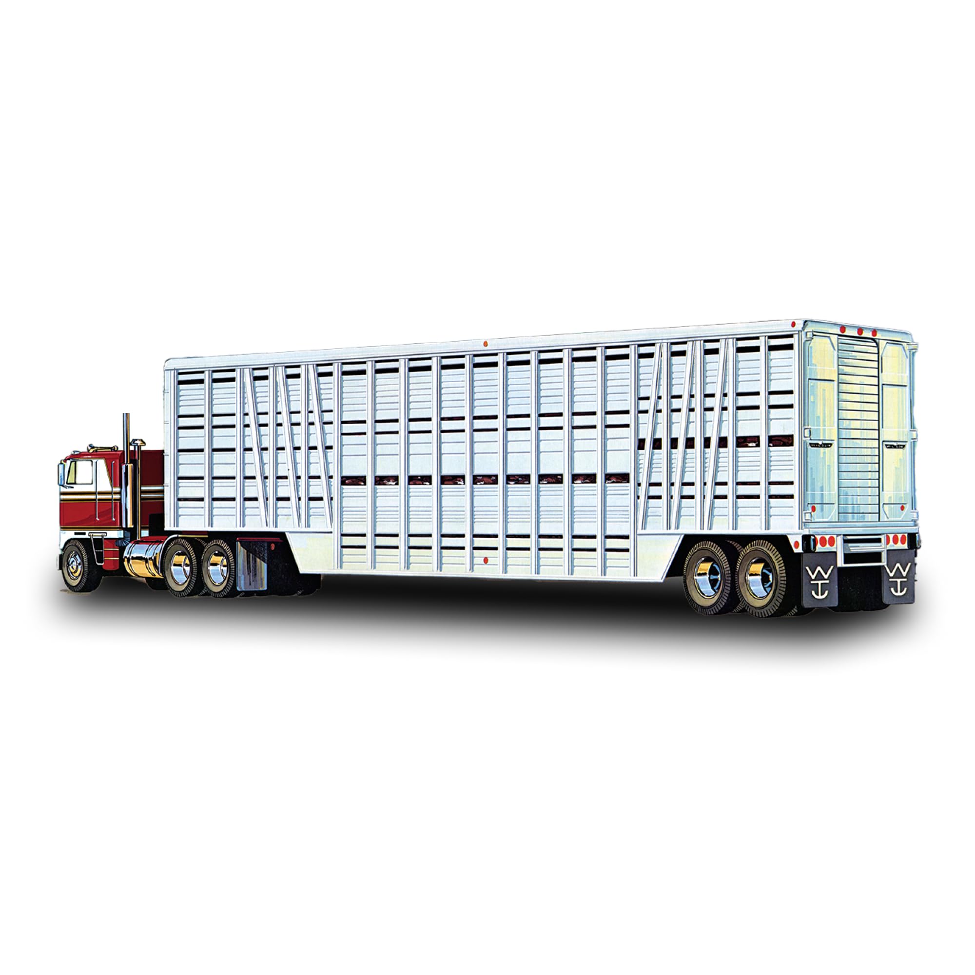 AMT 1:25 Wilson Livestock Van Trailer