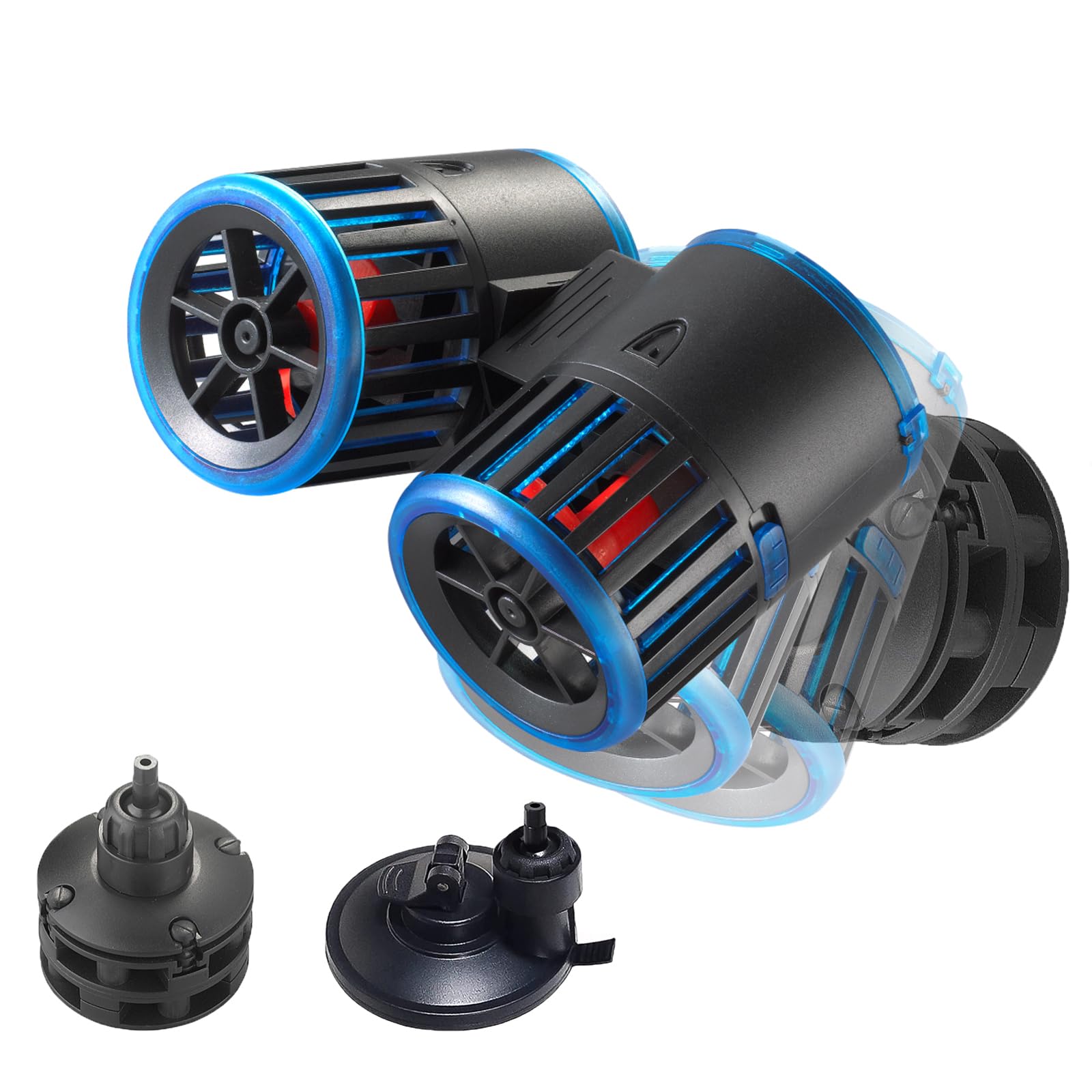 Photo 1 of Carefree Fish Aquarium Magnetic Dual Powerheads 25W 5400Gph for 30~300Gal Fish Tank Wave Maker Quiet and Strong Submersible Water Circulation Pump for Freshwater and Saltwater