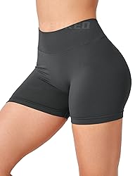 YEOREO Workout Scrunch Shorts Women V Back Gym Butt