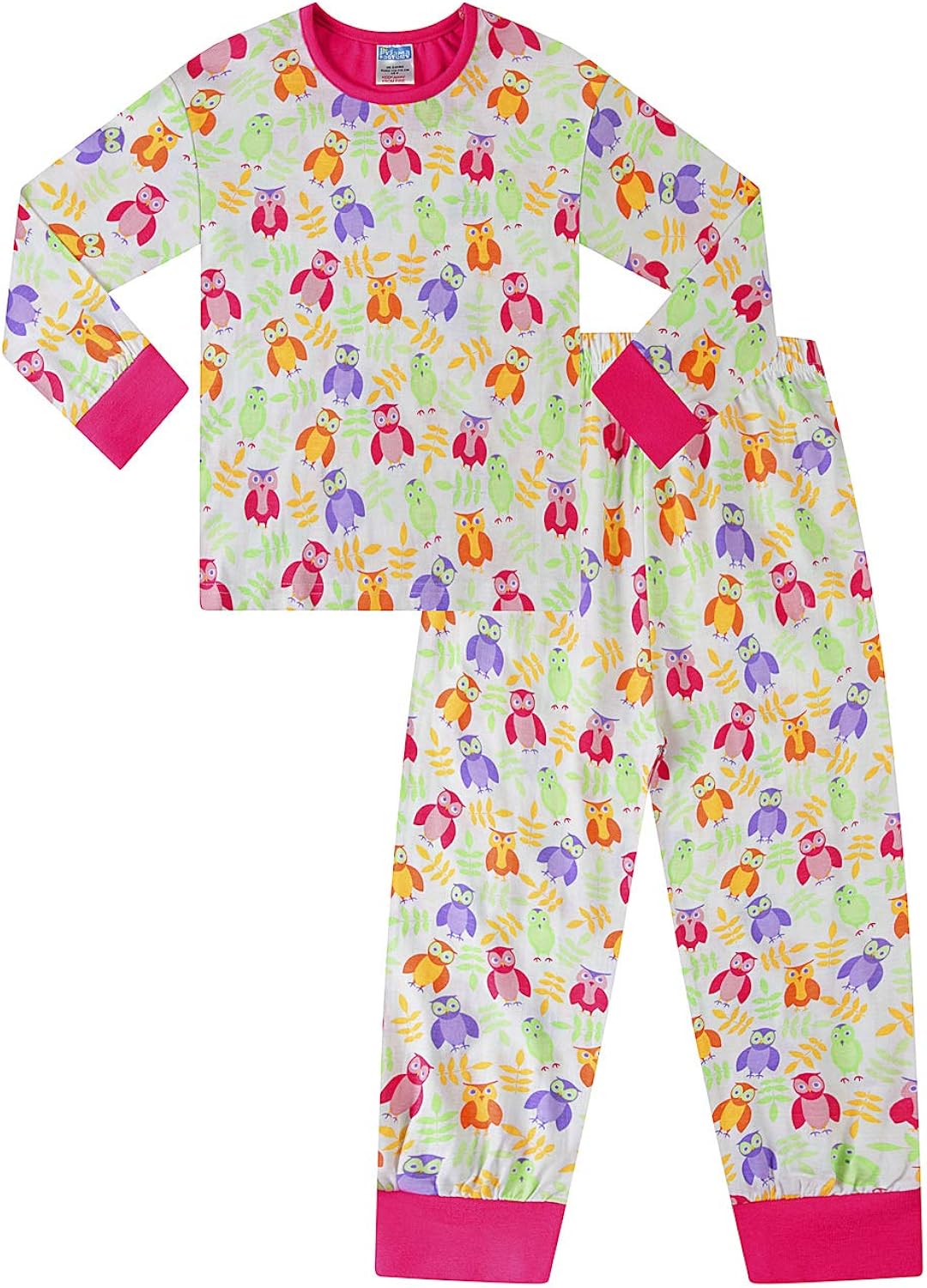 Weihnachtsmotive 100 /% Baumwolle F/&uuml;r Jungen und M/&auml;dchen Rentier Schneeflocke The PyjamaFactory Schlafanzug