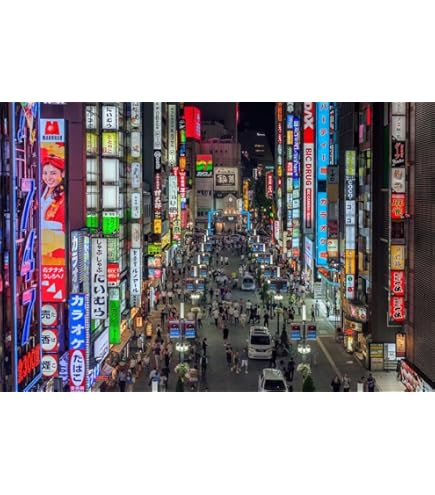 Amazon.com: Neon Tokyo Poster Lofi Decor Neon Building