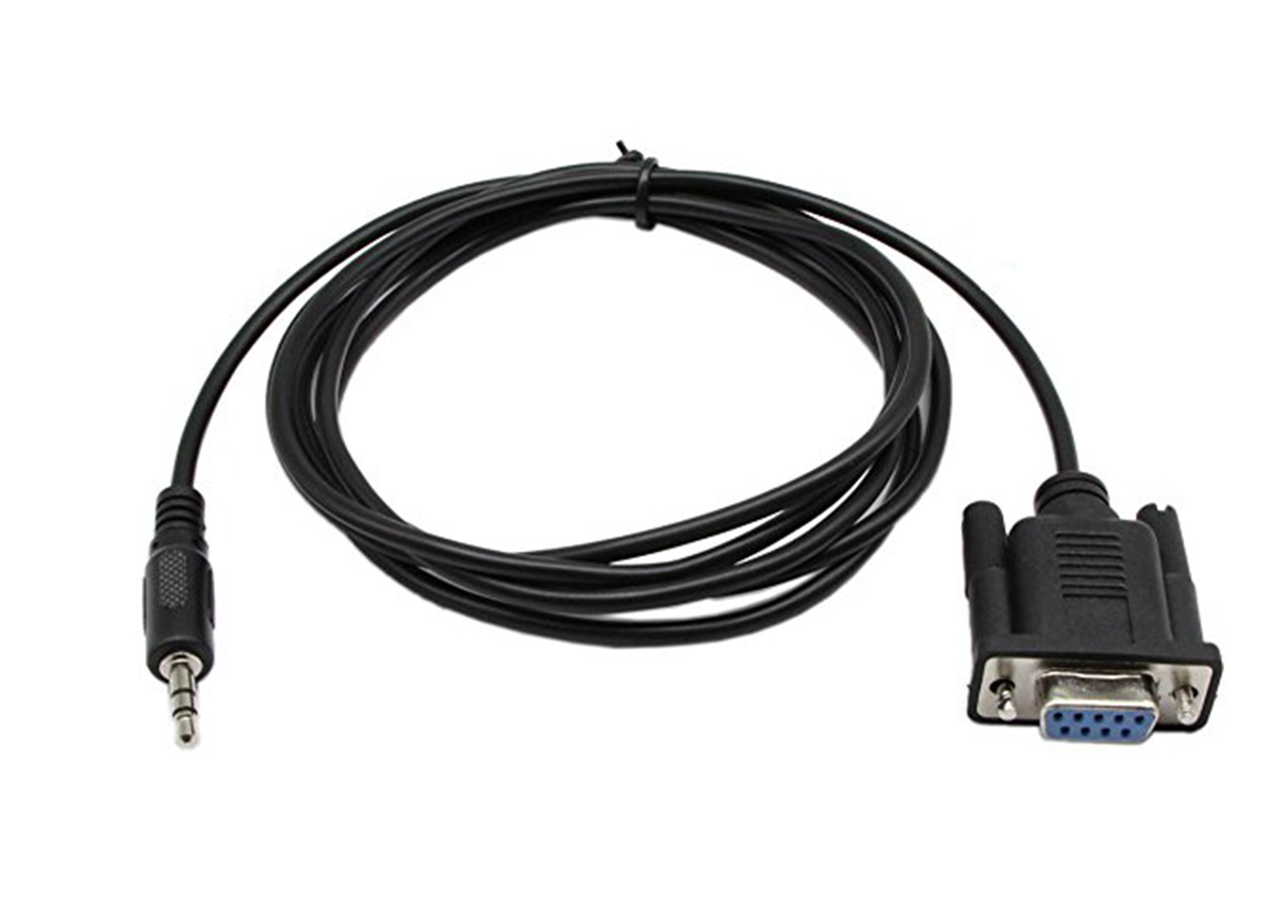 CERRXIAN DB9 9 Pin female cable,DB 9 Female to TRS 3.5mm (1/8in) TRS Stereo Male Serial Data Cable-6 Feet