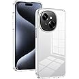 Kukoufey Compatible with Tecno Spark Go 1, Pop 9 4G, Spark Go 2025 Transparent Hard Acrylic PC Back Plate Shockproof Protective Case White