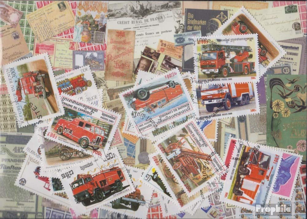 Prophila Collection Motives 25 various Fire stamps (Stamps for collectors) Fire Brigade/Police