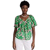 Velvet by Graham & Spencer Women's Liliana Printed Cotton Voile Top
