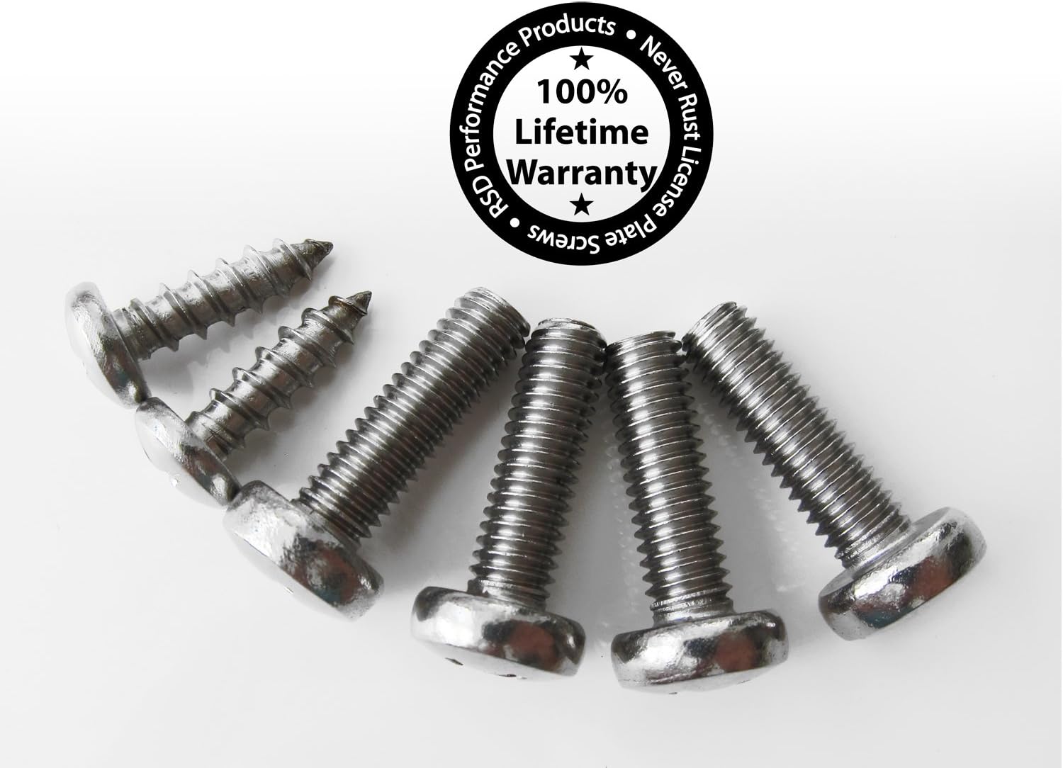 RSD Never Rust OE Style Hyundai Kia License Plate Screws Set of 6