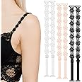 3 Pairs Women's Bra Straps Replacement Elastic Bra Shoulder Straps Non-Slip Lingerie Straps for Women Girls Tops Dress