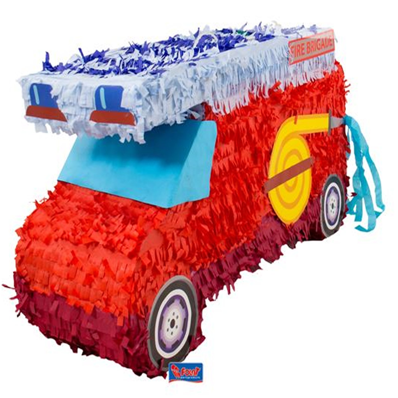 Folat 60933 Pinata Fire Engine-55x30 cm, Red