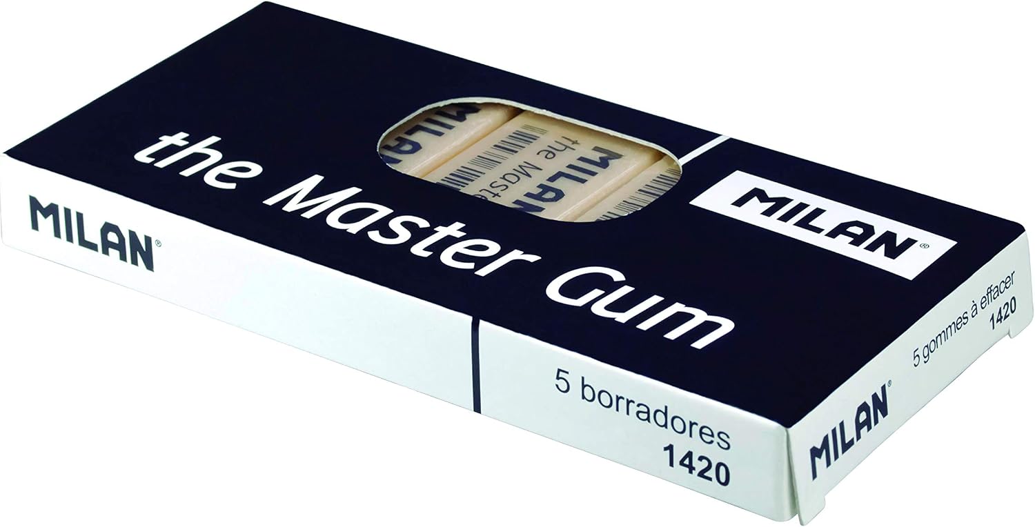 Caja 5 gomas de miga de pan Master Gum para bellas artes, White - Image 4