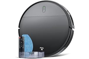 MAMNV Robot Vacuum and Mop Combo, WiFi/App/Alexa, Robotic Vacuum Cleaner with Self-Charging, 2 in 1 Mopping Robot Vacuum with Schedule, Slim, Ideal for Hard Floor, Pet Hair, Carpet