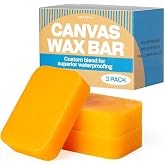 IMPRESA Canvas Wax Bars - All-Weather Protection &amp; Wax Waterproofing - Revive Jackets &amp; Bags with Bar Sealant - Boot Waterproofing &amp; Natural Protection - 2.5 Oz Sticks - Pack of 3