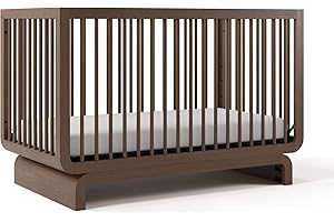 Storkcraft Santorini Deluxe 5-in-1 Convertible Crib with Bonus Toddler Guardrail (Hazelnut) – GREENGUARD Gold Certified, Incl