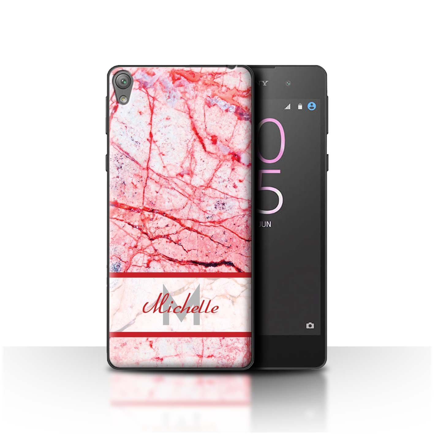 Stuff4 Personalised Custom Marble Case For Sony Xperia Amazon Co