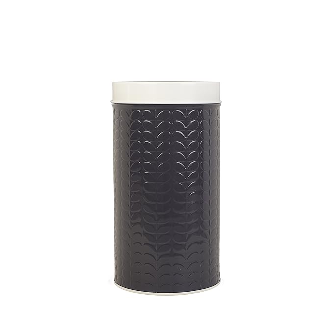 Orla Kiely Canister Raised Stem Grey, Metal Amazon.co.uk Kitchen & Home