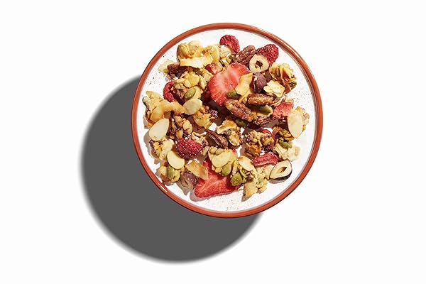 NUTRAIL NUT GRANOLA CEREAL, VANILLA STRAWBERRY, NO SUGAR ADDED, KETO, LOW CARB, GLUTEN FREE, GRAIN FREE, HEALTHY BREAKFAST 8 OZ. 1 COUNT