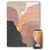 Nomadix Grand Canyon Puffer Blanket – Water-Resistant, Eco-Friendly Insulated Blanket with Snaps for Camping, Beach, and Travel, Made from Recycled Materials