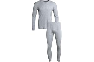 Bass Creek Outfitters Men's Thermal Underwear Set - 2 Piece Waffle Knit Shirt and Long Johns - Base Layer Set for Men (S-XL)