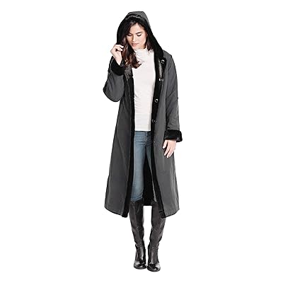 faux fur lined raincoat